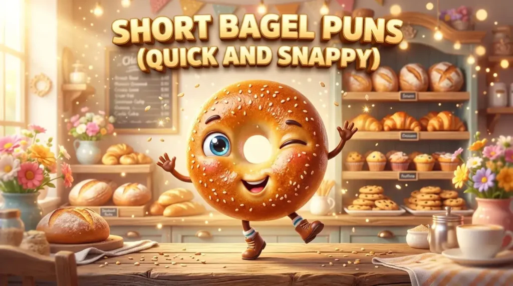Short Bagel Puns (Quick and Snappy)