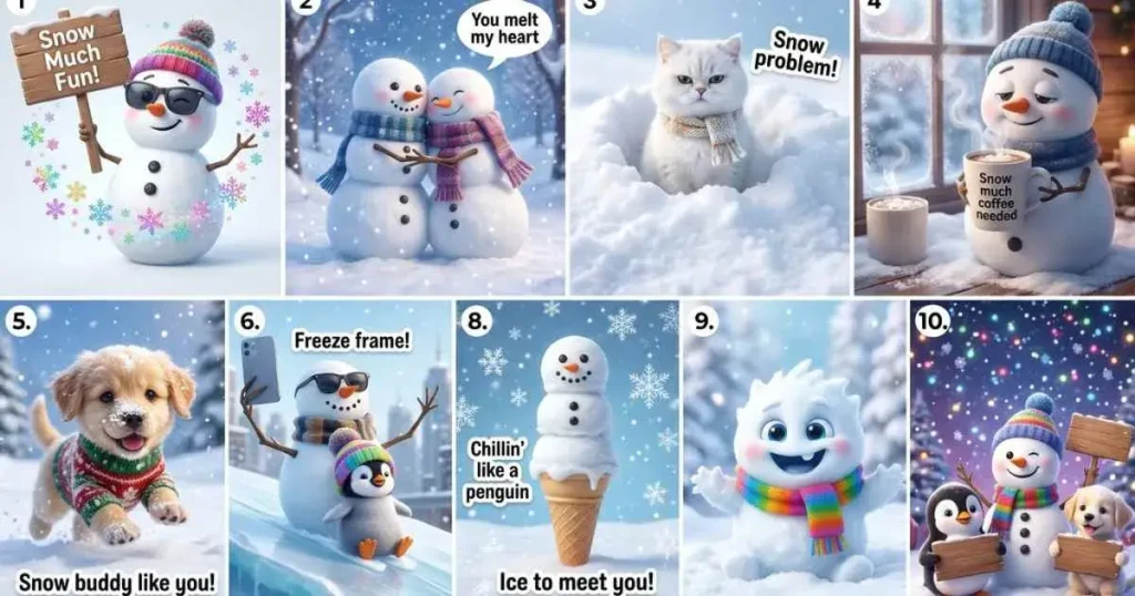 Cute Snow Puns for Instagram